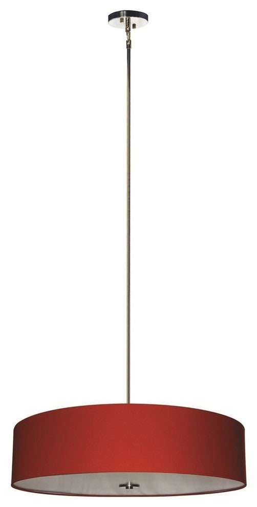 Lyell Forks 5-Light Pendant, Shade: Chili Pepper Red
