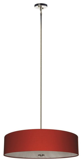 Lyell Forks 5-Light Pendant, Shade: Chili Pepper Red