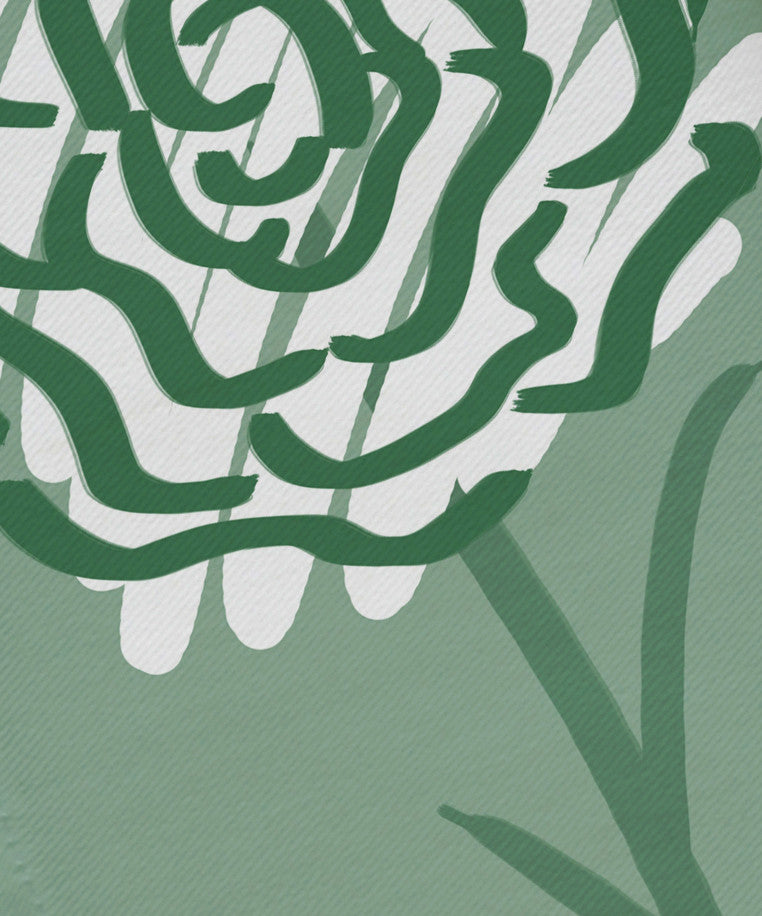 Spring Floral 2, Floral Print Napkin, Green, Set of 4