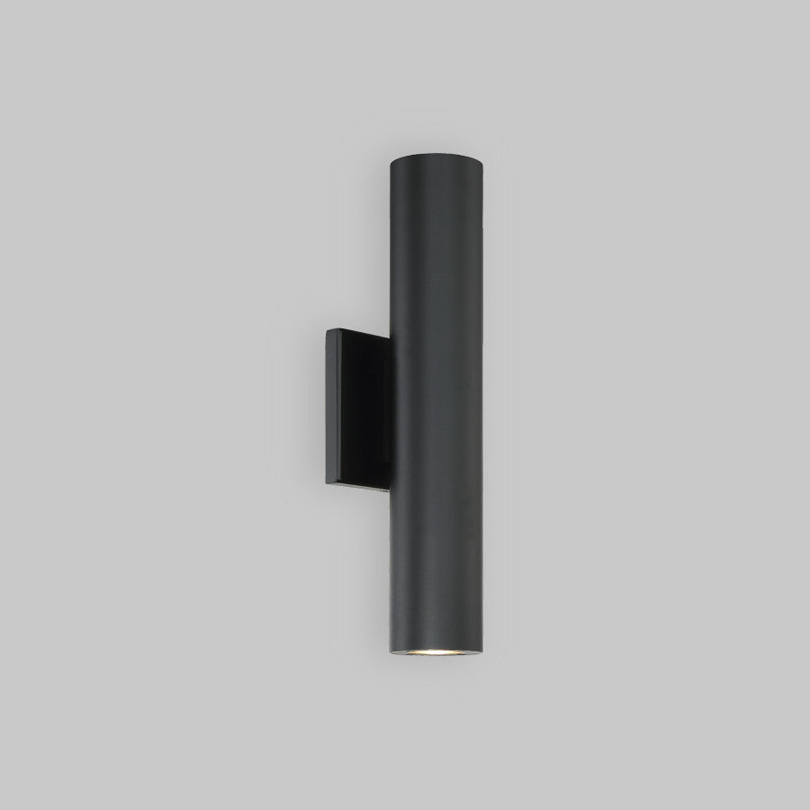 WAC Lighting Caliber 2 Light LED Outdoor Wall Light, Black, 14"