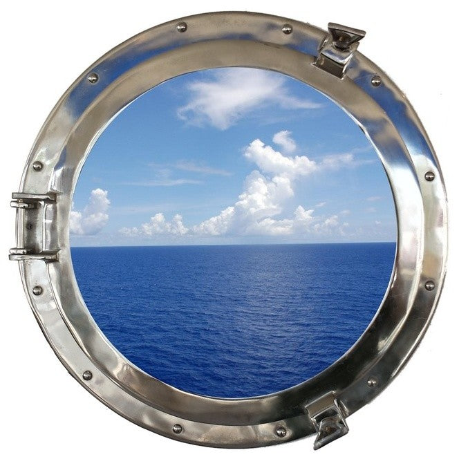 Deluxe Class Porthole Window, Chrome, 20''