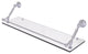 Waverly Place 30" Floating Glass Shelf with Gallery Rail, Satin Chrome