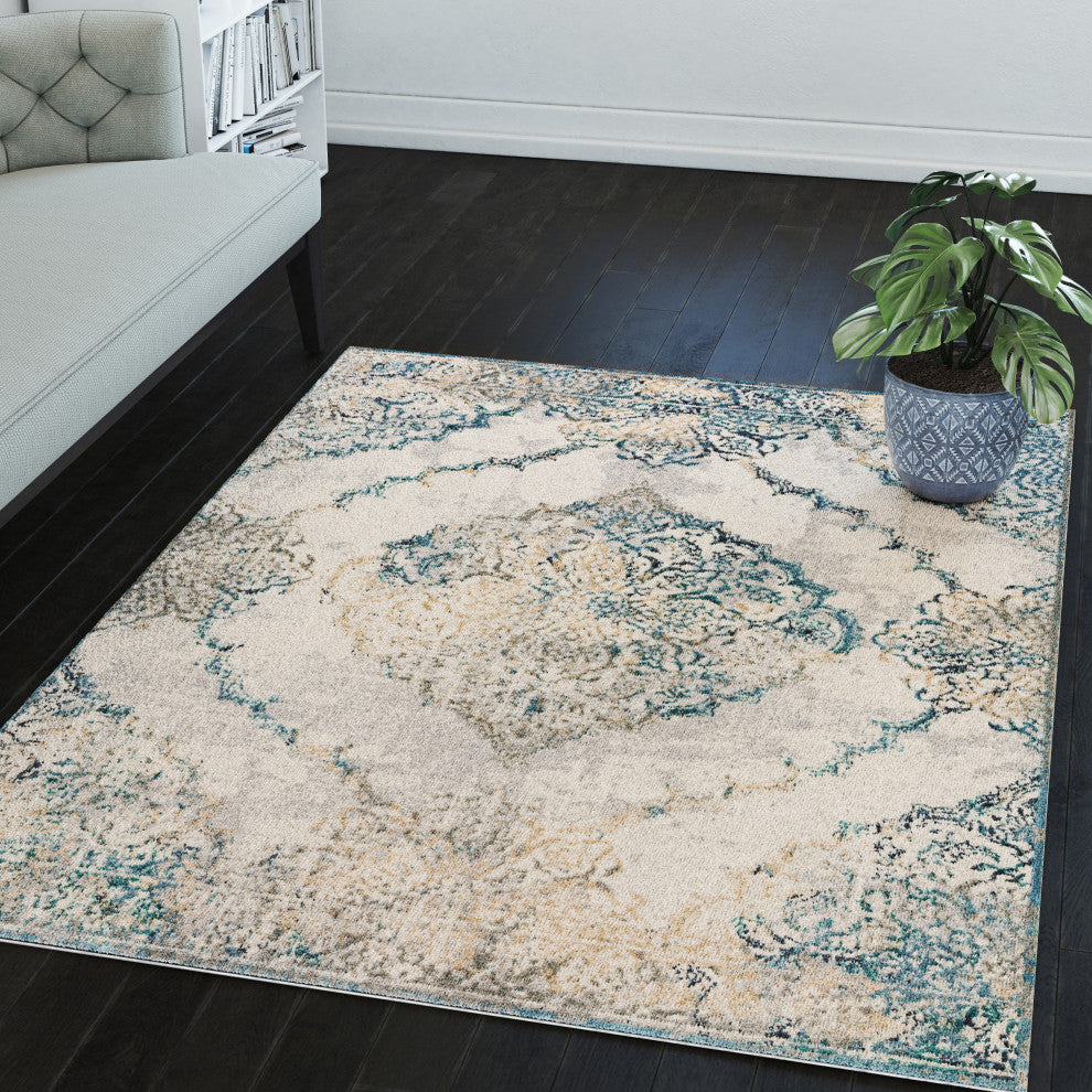 Dalyn Karma KM23 Ivory 3'3" x 5'1" Rug