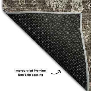 Premium Machine Washable Mayfield AMF680 Chocolate 8' x 10' Rug