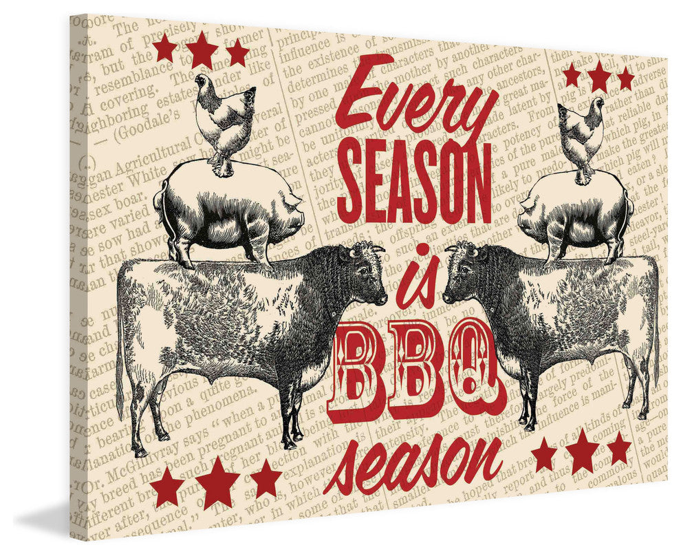 "BBQ Season" Painting Print on Canvas