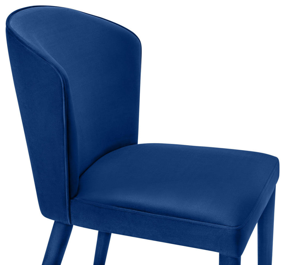 TOV Furniture Metropolitan Navy Velvet Chair