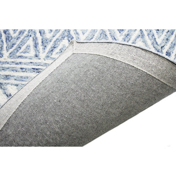 Bashian Nuncio Area Rug, Denim, 5x7.6