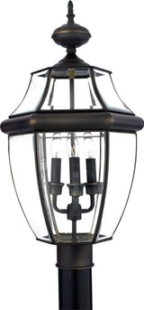 Newbury 3-Light Outdoor Lantern, Medici Bronze