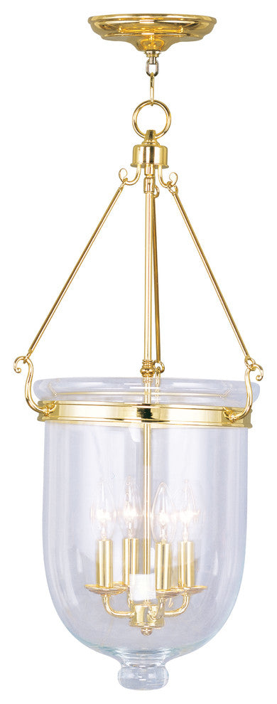 Jefferson Chain-Hang Light, Polished Brass