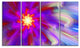 Beautiful Purple Flower Petals, Floral Canvas Art Print, 48"x28", 4 Panels