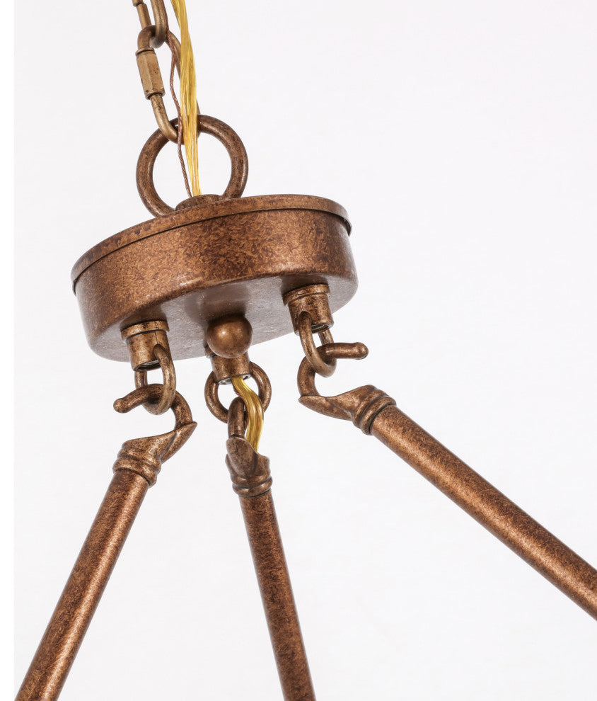 Elegant Lighting LD6010D36 Maine 6 Light 36"W Taper Candle - Black