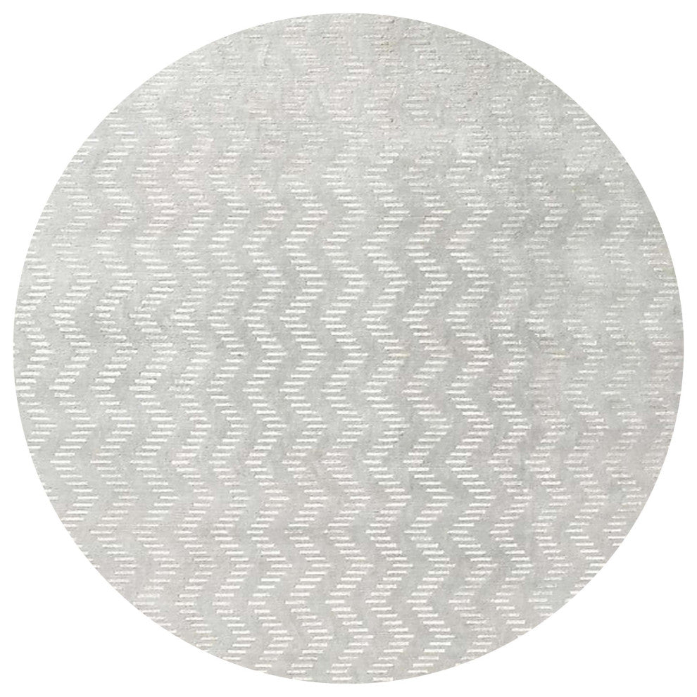 Ahgly Company Indoor Round Mid-Century Modern Area Rugs, 3' Round