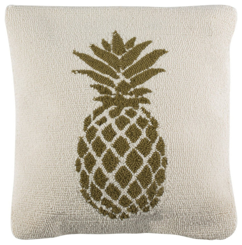 Safavieh Pure Pineapple Pillow, Gold/White