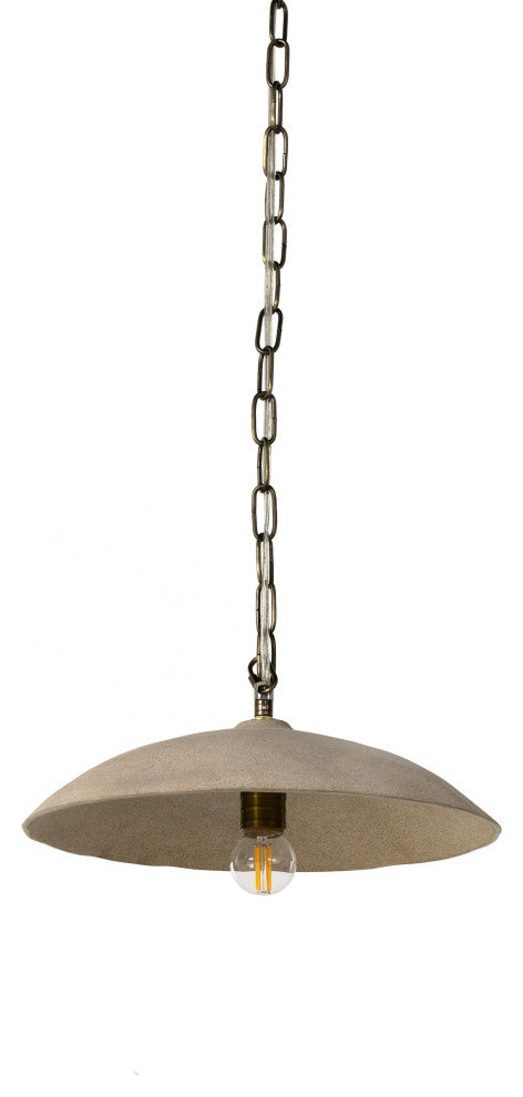 Organic Ceramic Pendant-Sand Porcelain