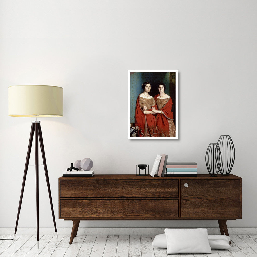 "The Two Sisters" Digital Paper Print by Theodore Chasseriau, 23"x32"