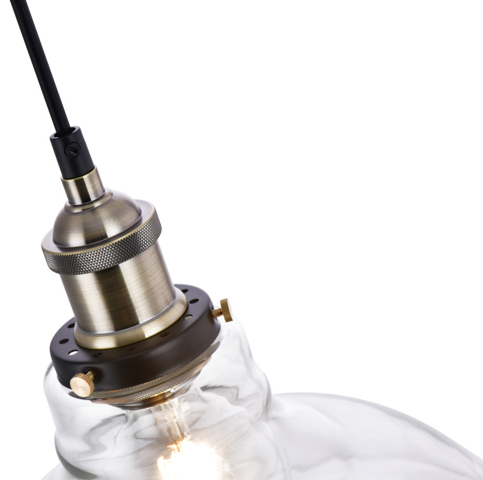 Lazzur Blavet 1 Light 11" Matte Black Pendant