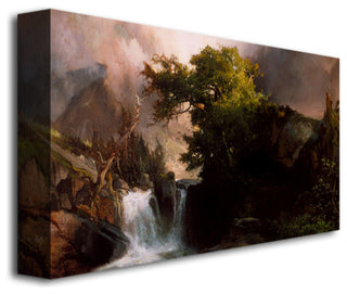 'A Mountain Stream' Canvas Art by Thomas Moran