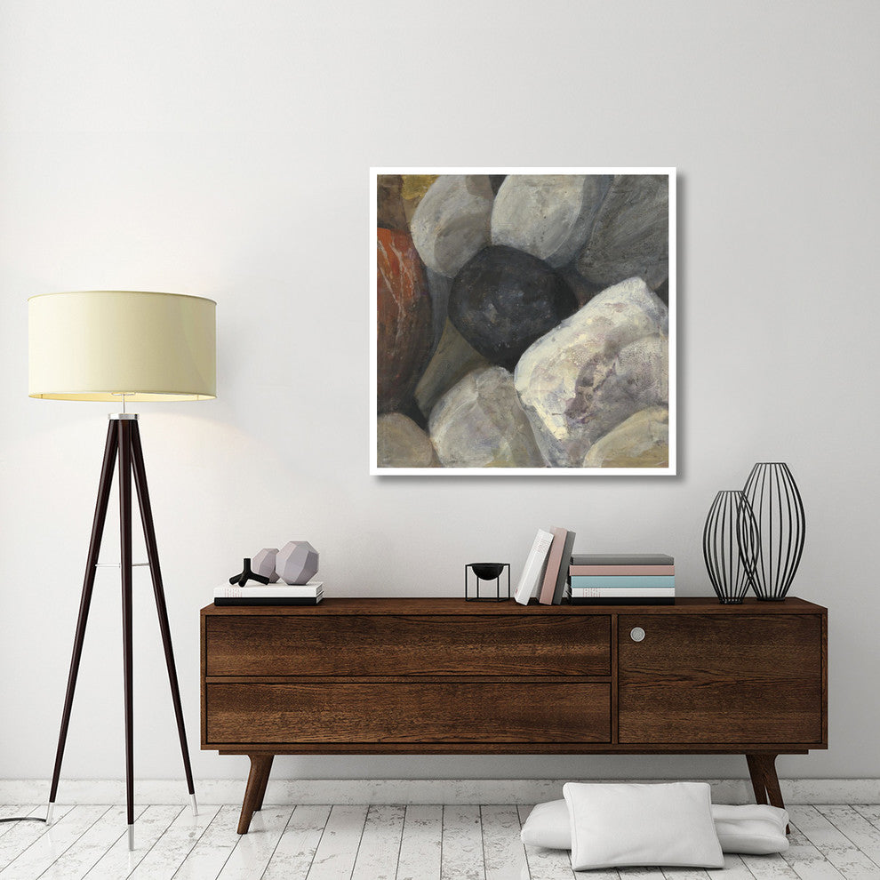 "Black Rock" Digital Paper Print by Albena Hristova, 42"x42"