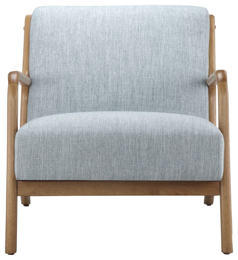 INK+IVY Novak Mid-Century Modern Accent Armchair, Light Blue