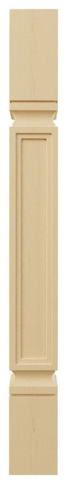 Kent Raised Panel Cabinet Column (Top Block: 6 1/8", Bottom Block: 7 1/8") Alder