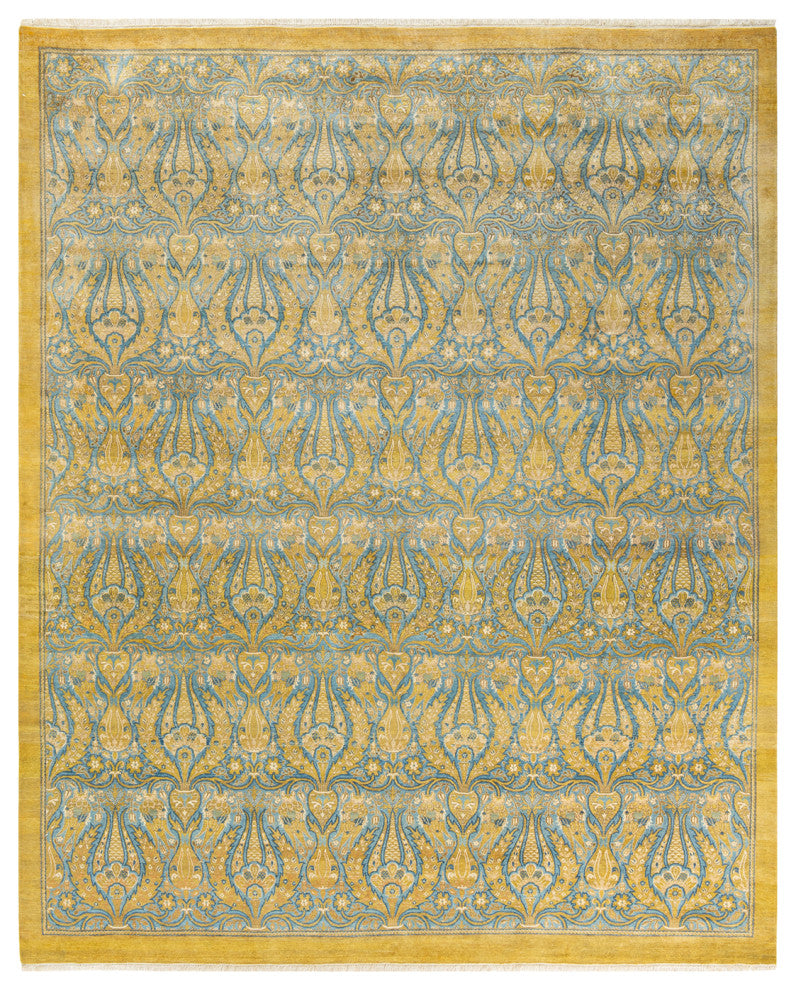 Mogul, One-of-a-Kind Hand-Knotted Area Rug, Green, 8' 1" x 10' 1"