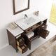 Fresca FVN21-123012AC Cambridge 54" Antique Coffee Vanity With Mirror