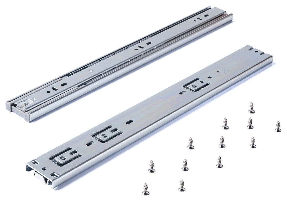 Soft Close 17" Full Extension Side Mount Drawer Slide (Set of 15)