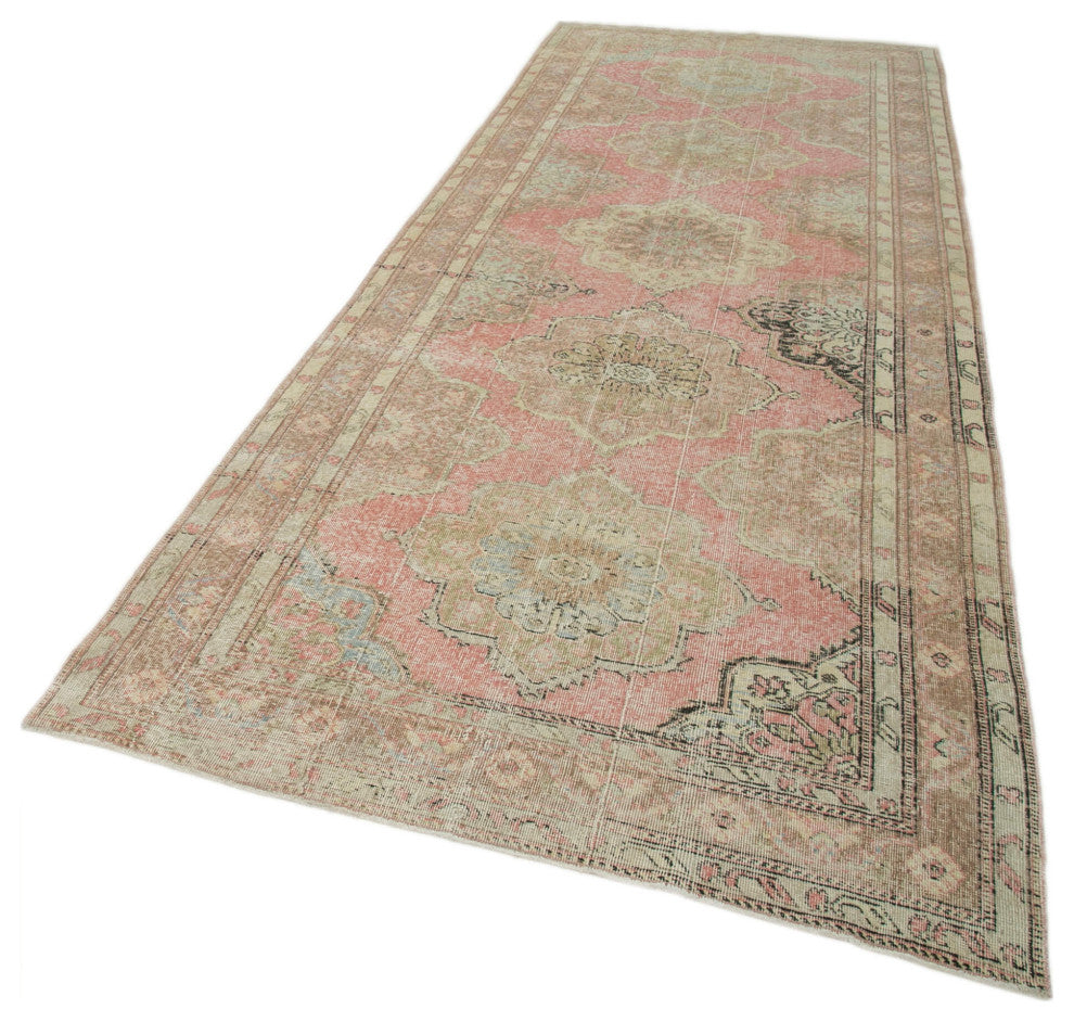 Rug N Carpet - Handmade Turkish 4' 8" x 12' 7" Unique Runner Rug