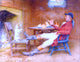 John Arthur Lomax Teaching a Dog New Tricks, 21"x28" Gallery Wrapped Canvas