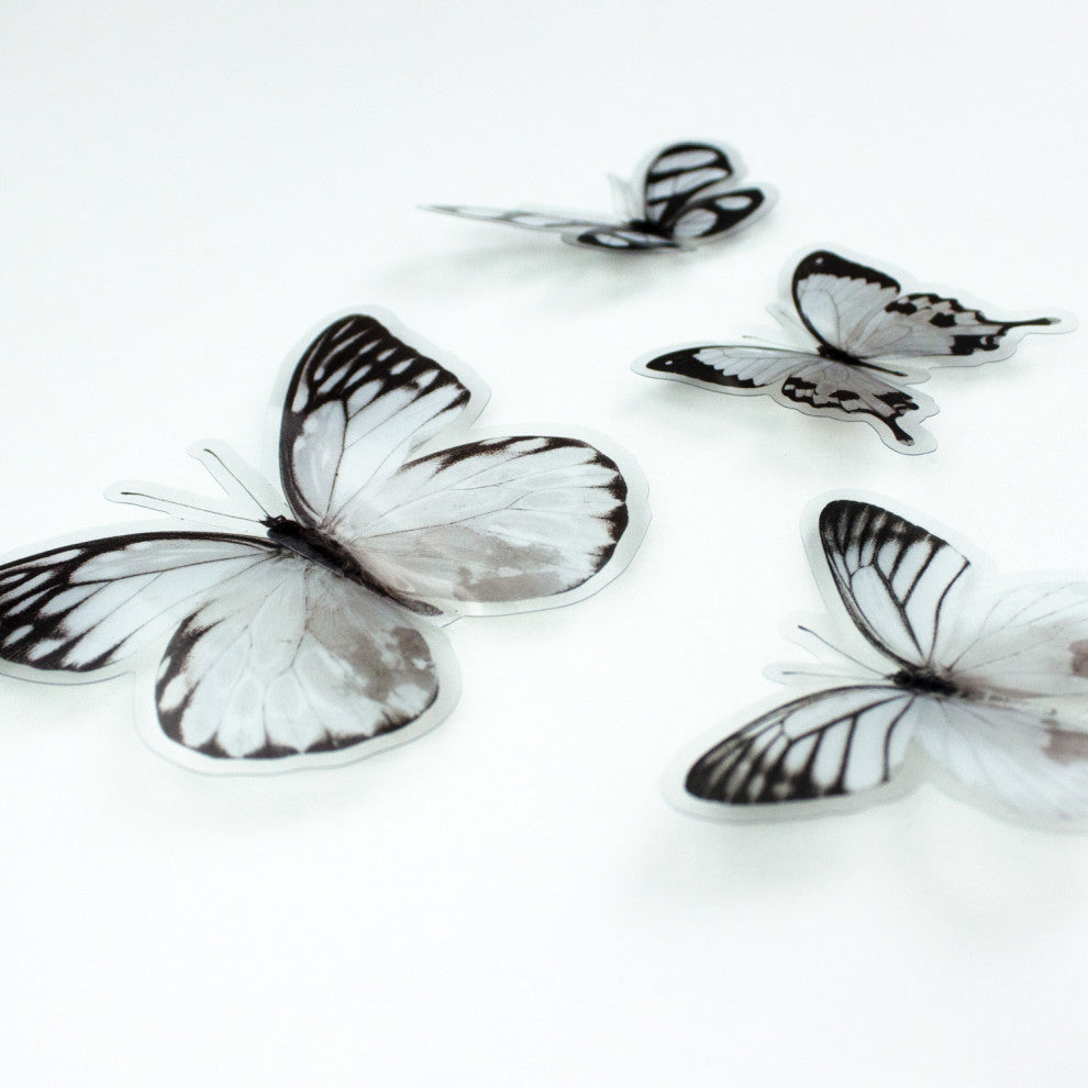 Black And White Butterfly Embellishments