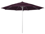 11' Fiberglass Umbrella Silver Anodized, Purple, 11'