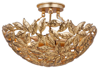 Kelan Semi Flush Mount, Antique Gild