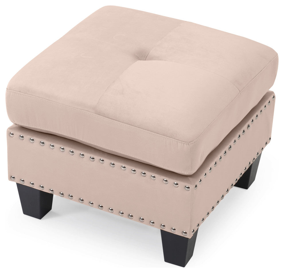 Nailer Ottoman, Beige