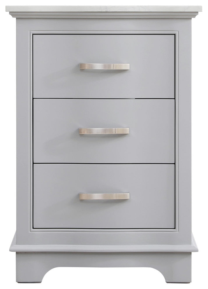 Home Living Knox 24" Single Bathroom Vanity, Grey