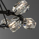 Gatsby 9-Light Ring Pendant - Black - Crystal