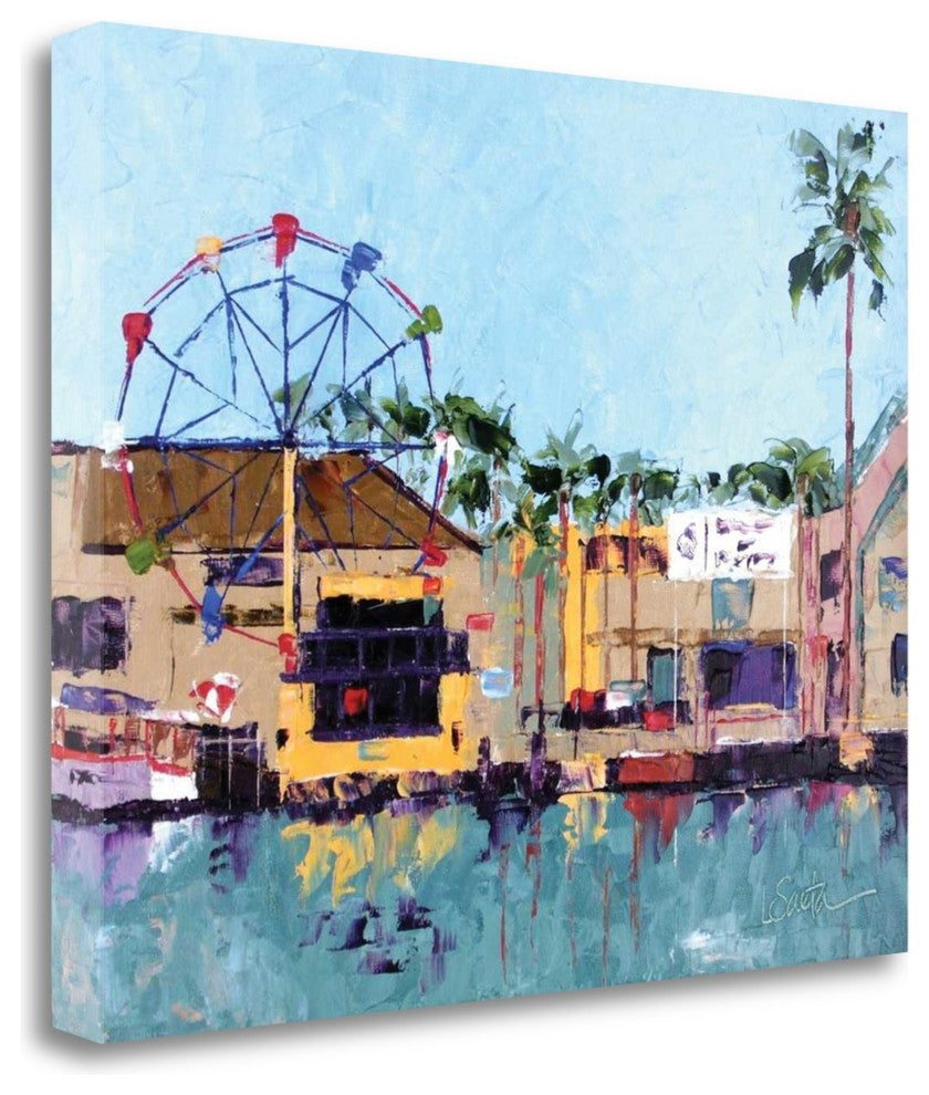 "Welcome To Balboa" By Leslie Seata, Giclee Print on Gallery Wrap Canvas