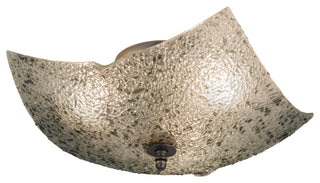 16Sq Metro Fusion Moonscape Glass Flushmount