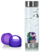 Water Bottle, VitaJuwel ViA Gemwater Bottle, Purple Loop Caps, Beauty
