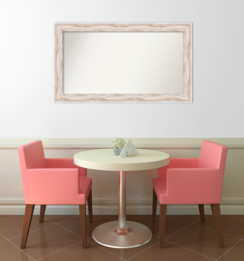 Wall Mirror Choose your Custom Size, Alexandria White Wash