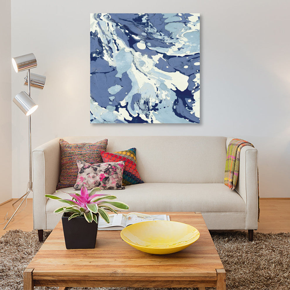 "Marbleized I" by Danielle Carson, Canvas Print, 18"x18"
