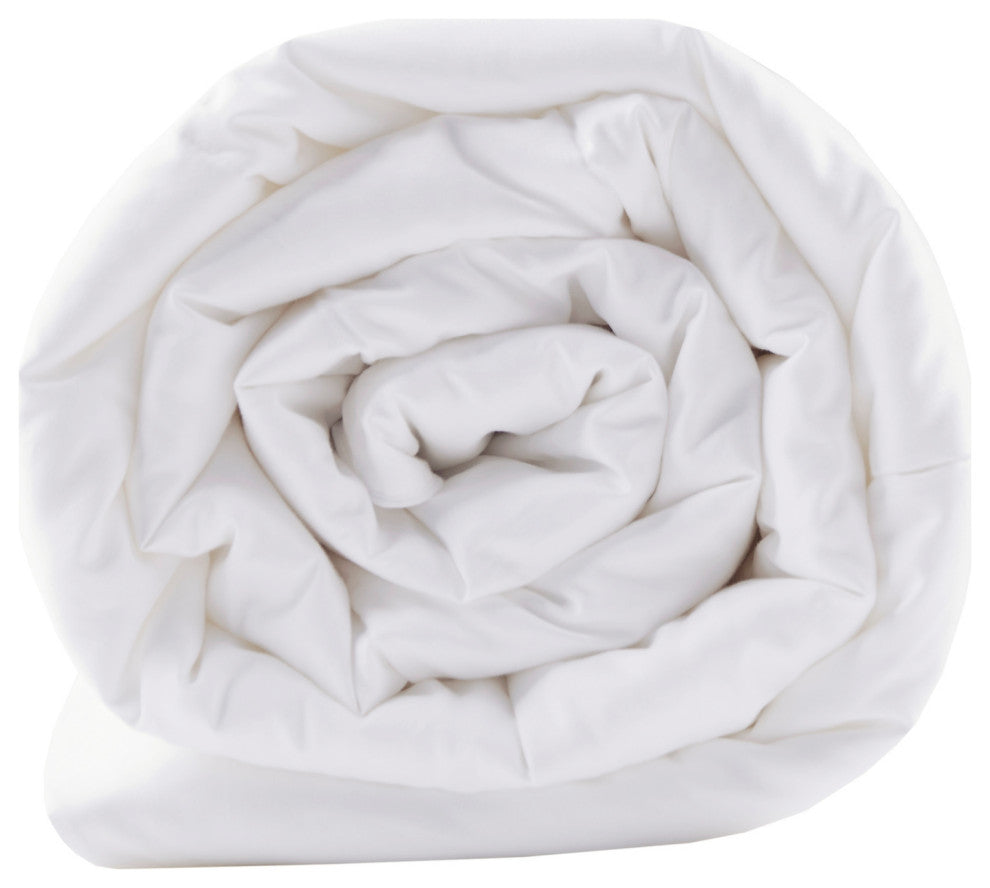 Sleep Philosophy Sateen Double Insertion Comforter, White, Twin
