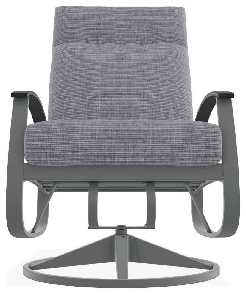 Belle Isle Cushion Deep Seat Outdoor Swivel Rocker, Proven Ash/Graphite