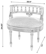 Butler Hathaway Vanity Seat, Black Licorice