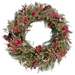 20" Dried Preserved Sea Lavender Mix Wreath