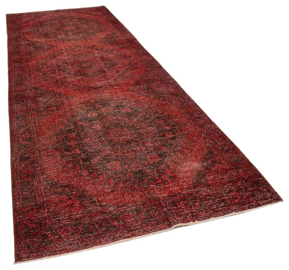 Rug N Carpet - Handwoven Turkish 4' 8" x 12' 8" Contemporary Runner Rug