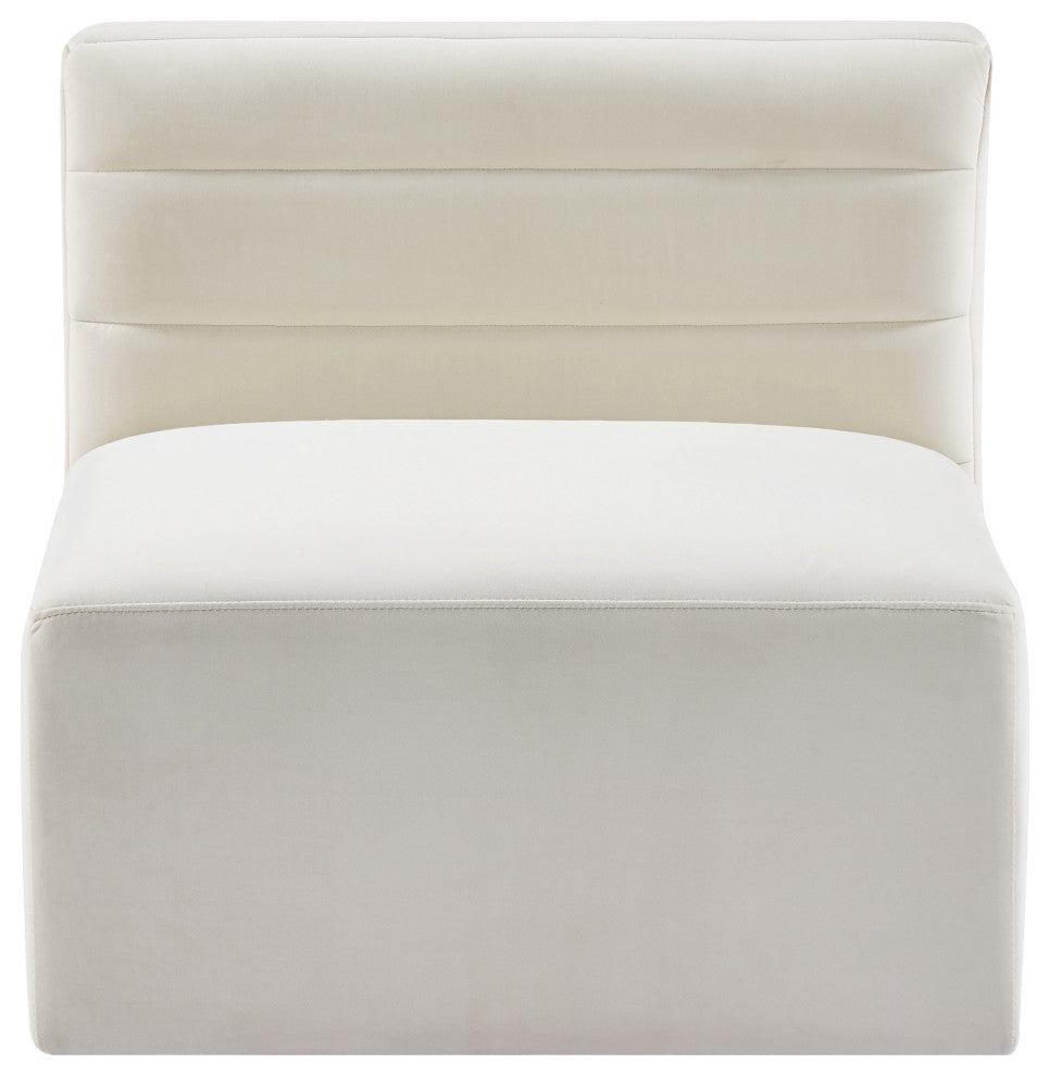 Quincy Modular Component, Cream, Armless Chair