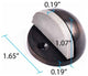 Oil Rubbed Bronze Door Stopper Adjustable Height Floor Mount Pack of 6