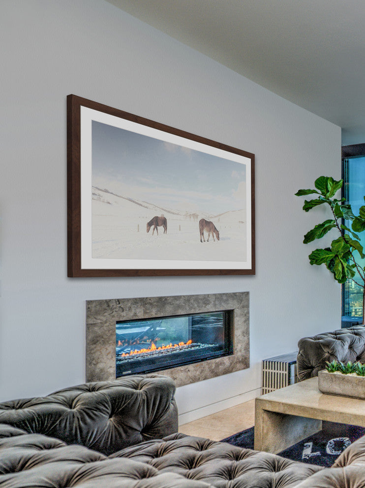 Marmont Hill, "Two Horses" Framed Painting Print, 30x20