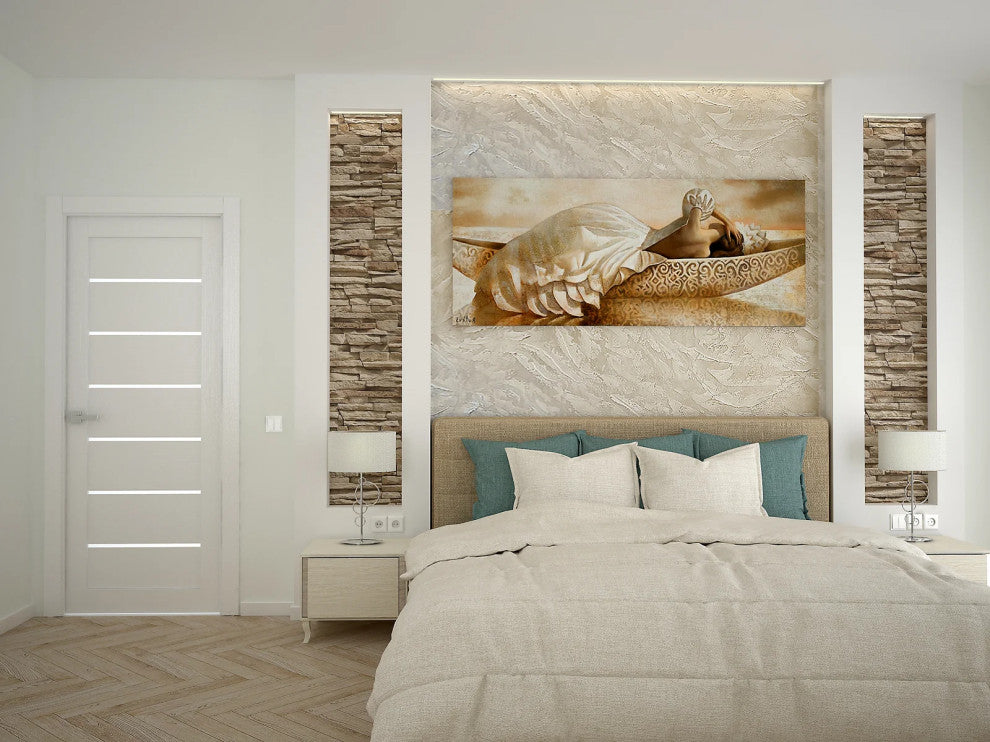 Alba Bianco Noble with Concealed Hinges, Tempered Frosted Glass, Solid Core, 30" X 80", Right-Hand