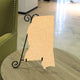 State Shaped Cutting Boards, Natural Bamboo, Mississippi